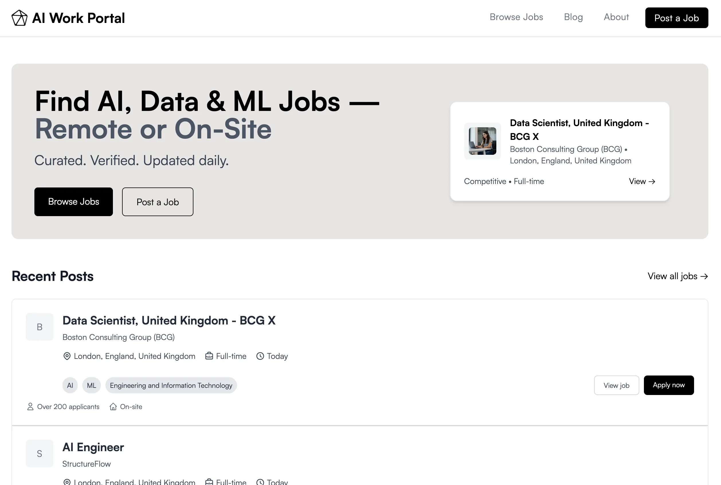 AI Work Portal